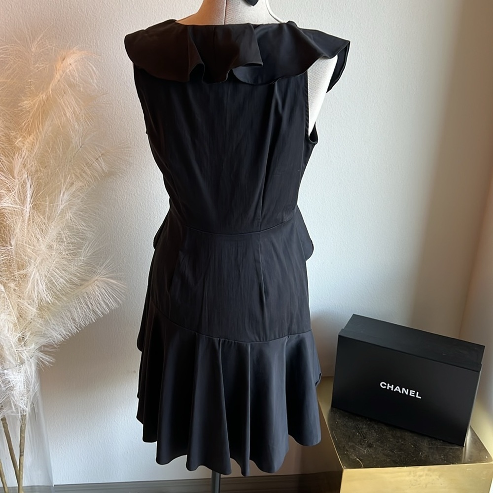 NWT Lucy Paris Black Ruffle Mini Dress - Picture 10 of 10